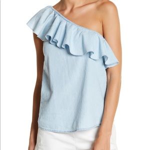 Melrose and Market One Shoulder blouse